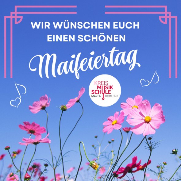 Blue Modern Hello May - 1